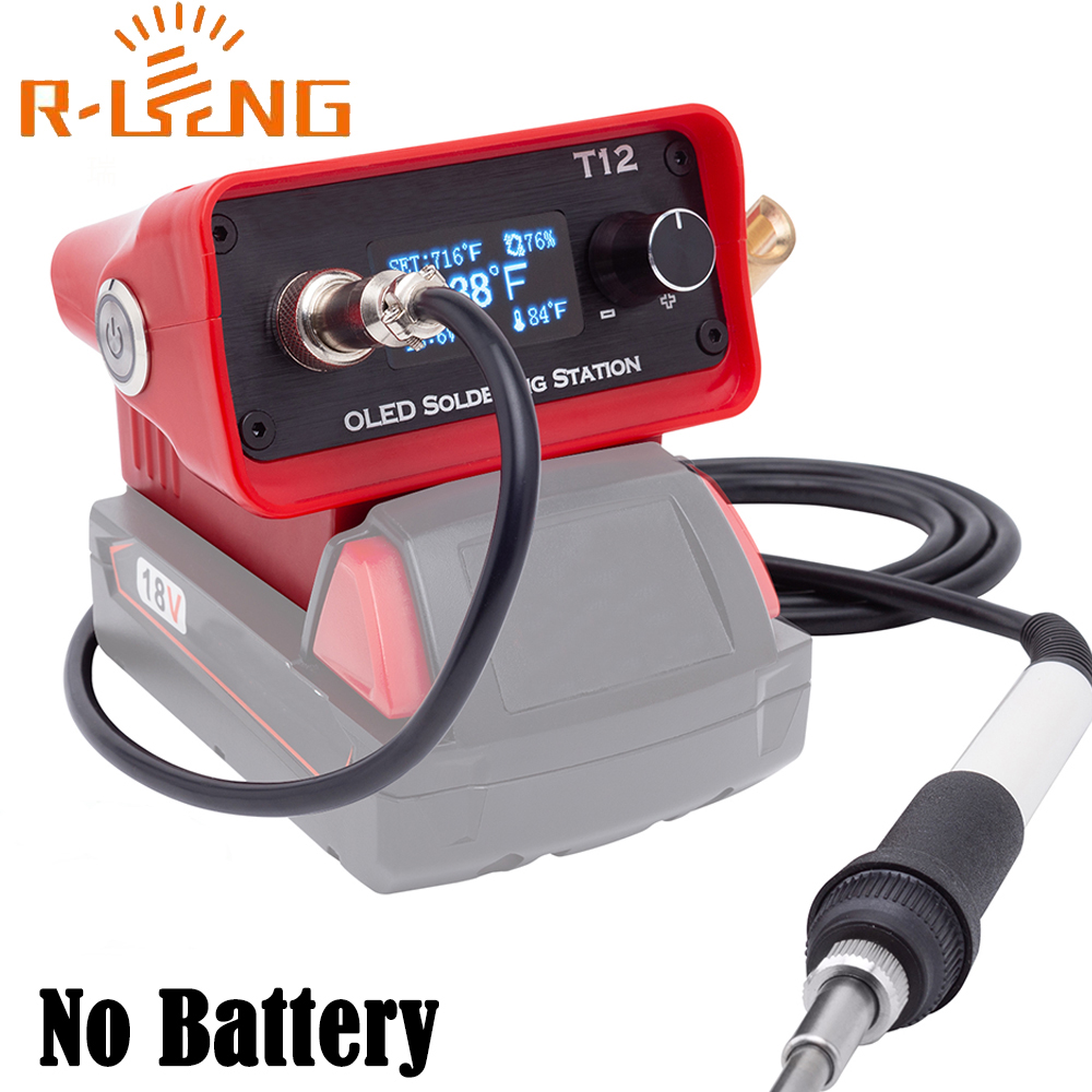 OLED T12 محطة لحام الحديد محطة - مراجعة Digital Soldering Station T12 وسعره