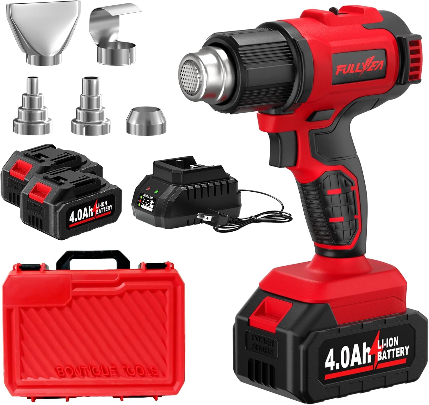 مسدس هواء ساخن لاسلكي، يصل إلى - مراجعة Cordless Heat Gun For Shrink Tubing وسعره