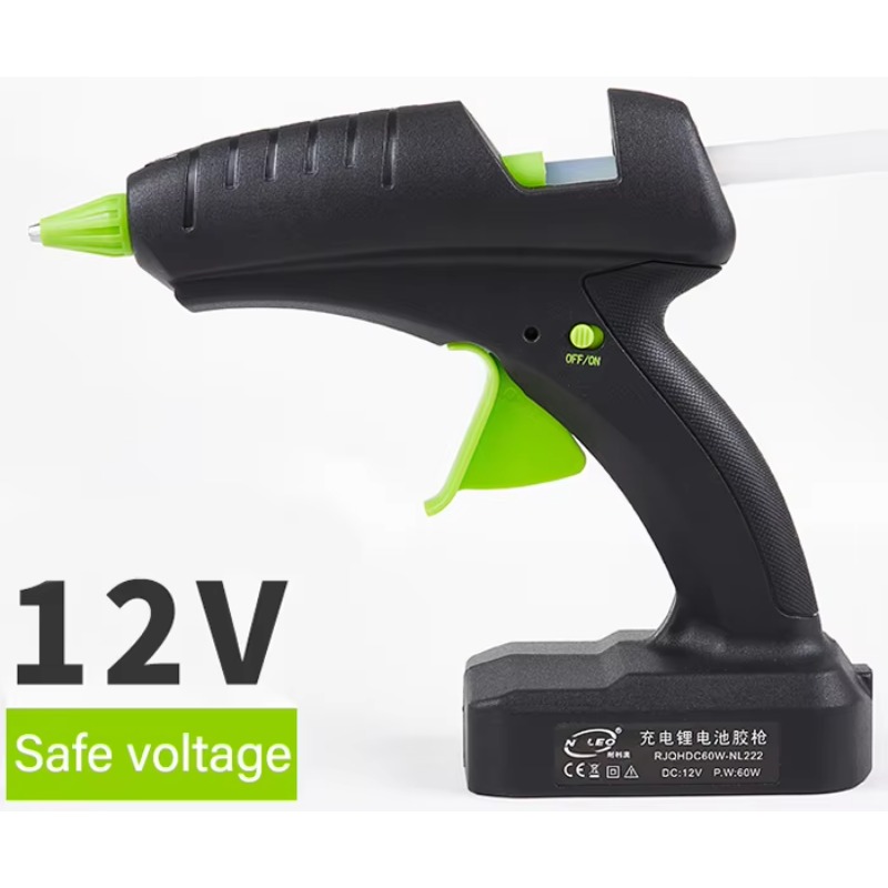 مسدس غراء حراري لاسلكي 60 واط  - مراجعة Hot Melt Glue Gun Cordless وسعره