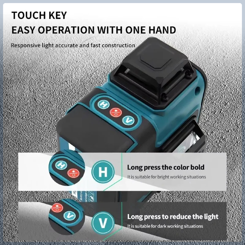 بطارية ماكيتا الأصلية الآمنة م - مراجعة Laser Level 16 Lines 4D Green وسعره
