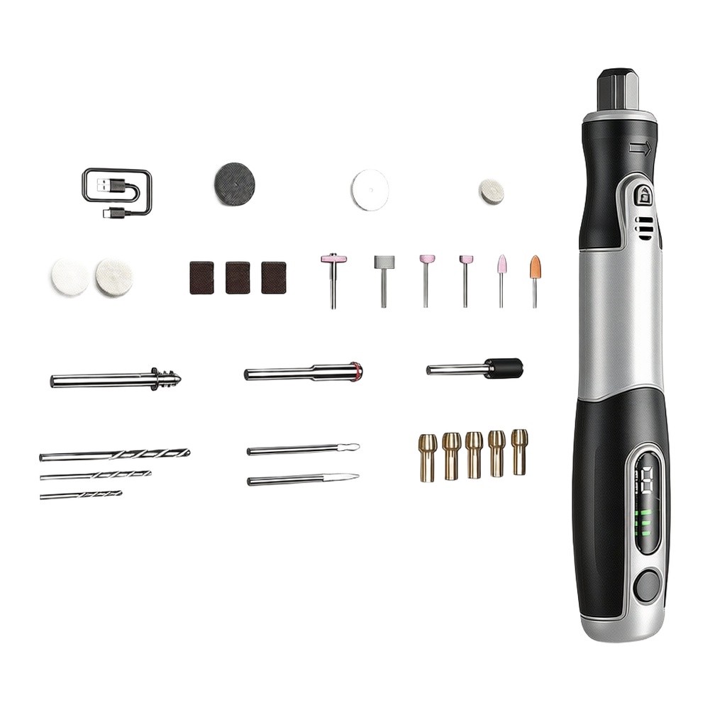 مجموعة أدوات كهربائية لاسلكية  - مراجعة Cordless Rotary Tool Kit Accessories وسعره