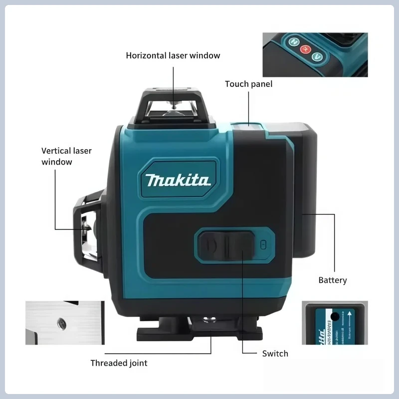 بطارية ماكيتا 40 فولت بسعة 4.0 - مراجعة Laser Level 16 Lines 4D Green وسعره