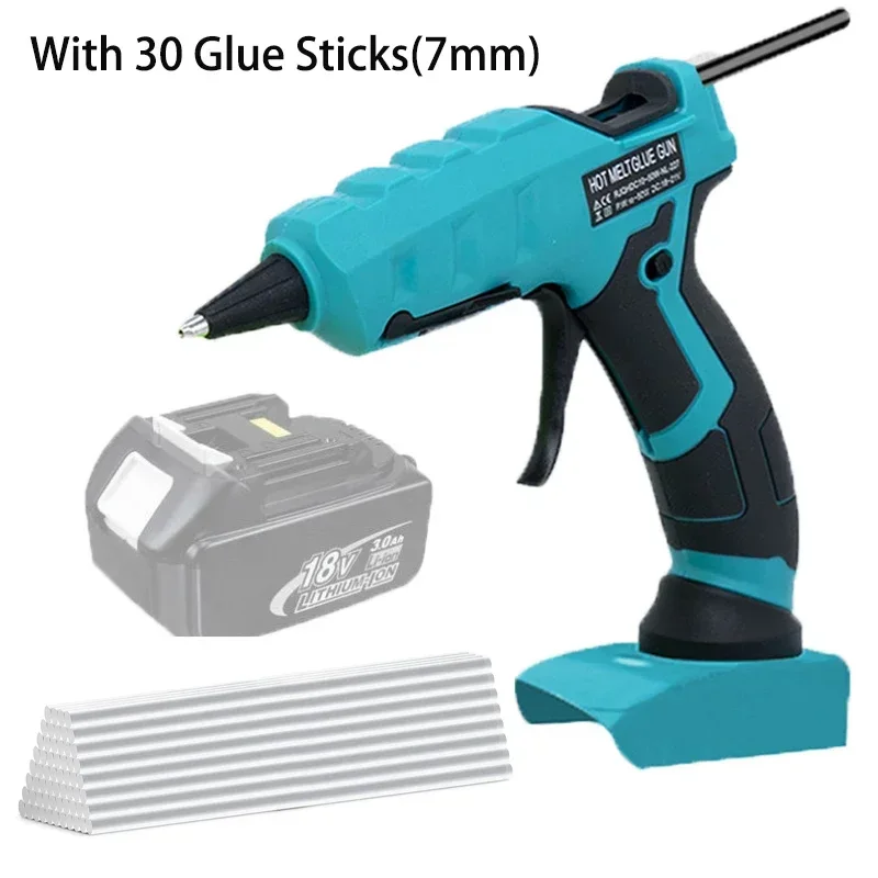 مسدس غراء حراري متوافق مع ماكي - مراجعة Hot Melt Glue Gun Cordless وسعره
