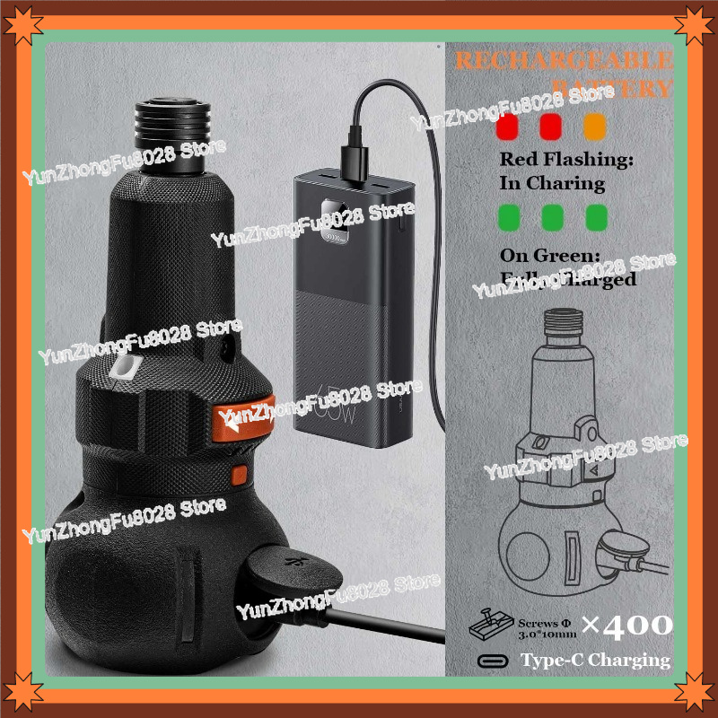 مفك براغي كهربائي 4 فولت، 400  - مراجعة Electric Screwdriver Rechargeable Usb وسعره