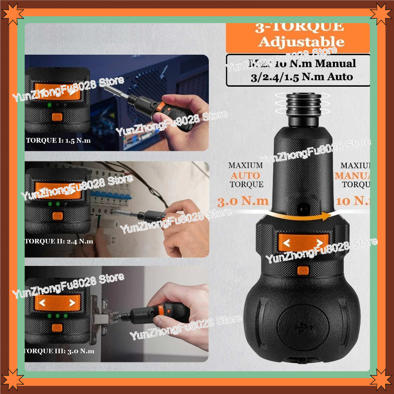 مفك براغي كهربائي 4 فولت، 400  - مراجعة Electric Screwdriver Rechargeable Usb وسعره