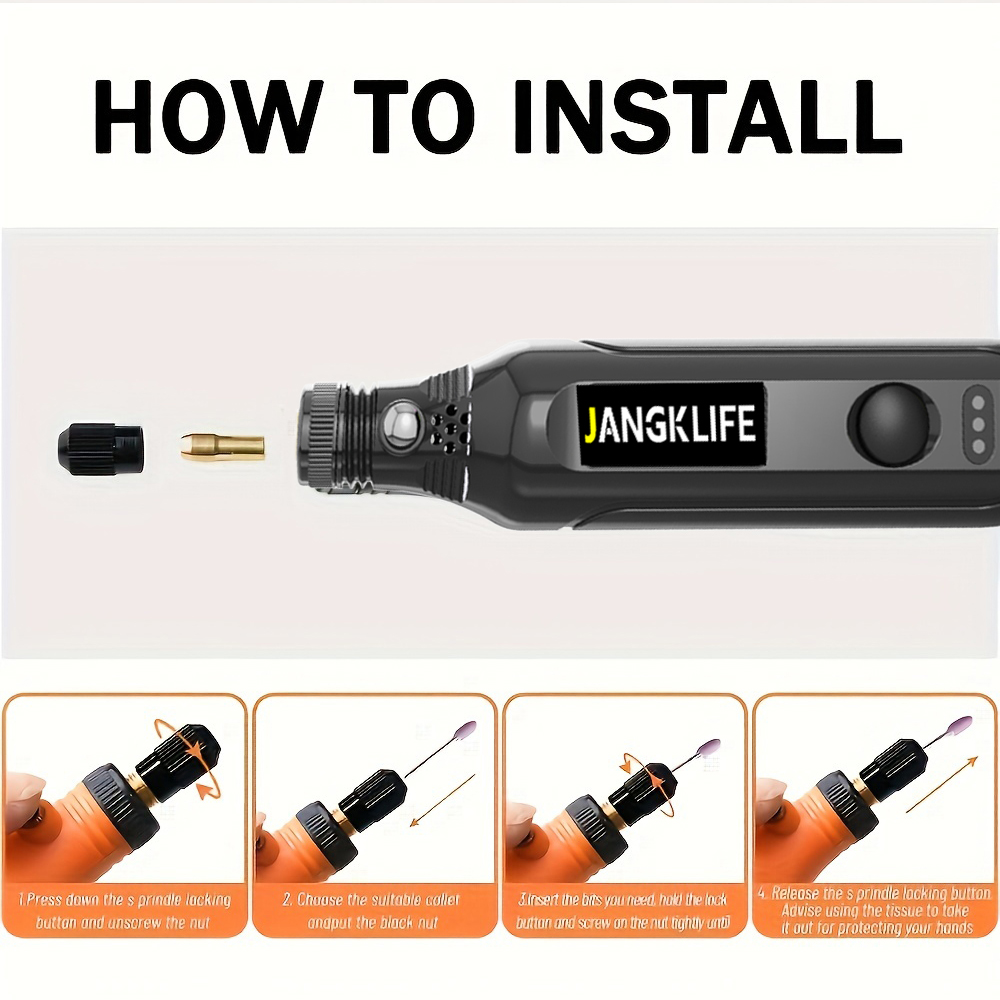 مجموعة أدوات دوارة لاسلكية USB - مراجعة Cordless Rotary Tool Kit Accessories وسعره