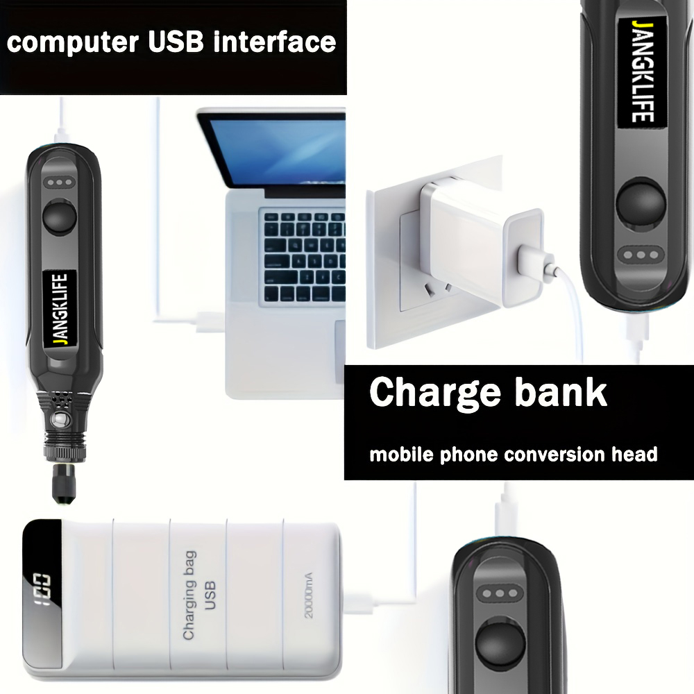 مجموعة أدوات دوارة لاسلكية USB - مراجعة Cordless Rotary Tool Kit Accessories وسعره