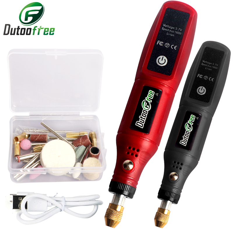USB اللاسلكي مجموعة أدوات دوار - مراجعة Cordless Rotary Tool Kit Accessories وسعره