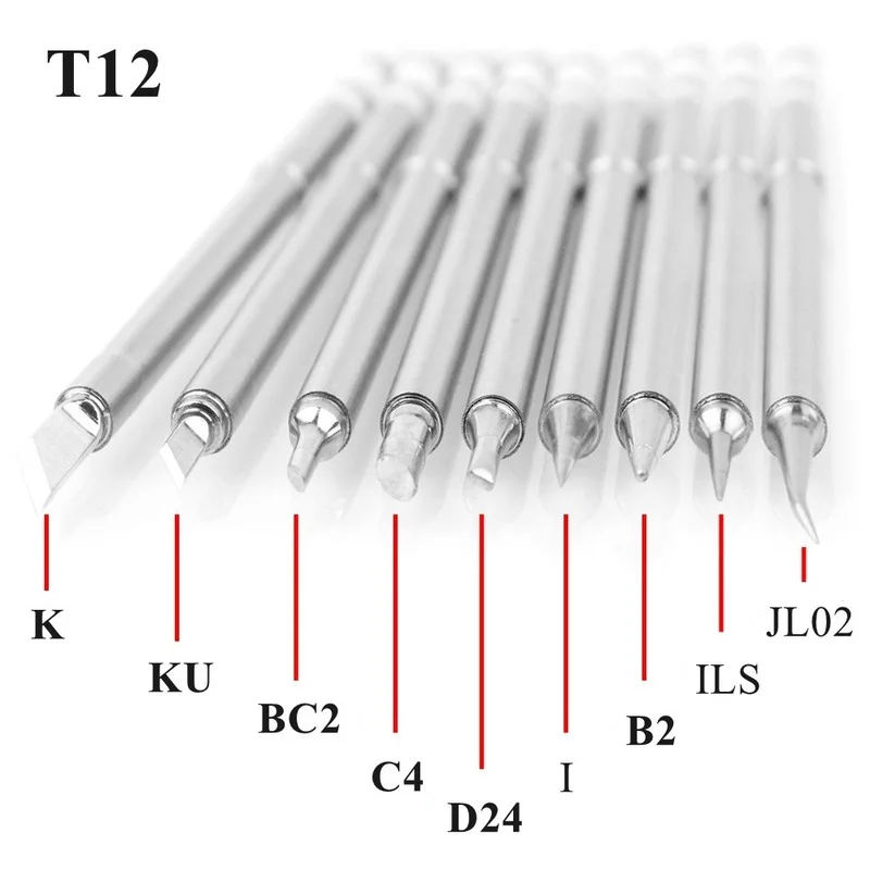T12 لحام لحام الحديد نصائح T12 - مراجعة Digital Soldering Station T12 وسعره
