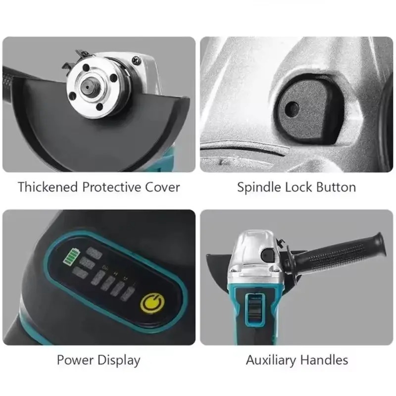 ماكيتا DGA404 18 فولت، جلاخة ز - مراجعة Brushless Angle Grinder Battery Powered وسعره