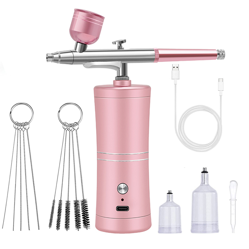 البخاخة اللاسلكية المحمولة الق - مراجعة Airbrush Kit With Mini Compressor وسعره