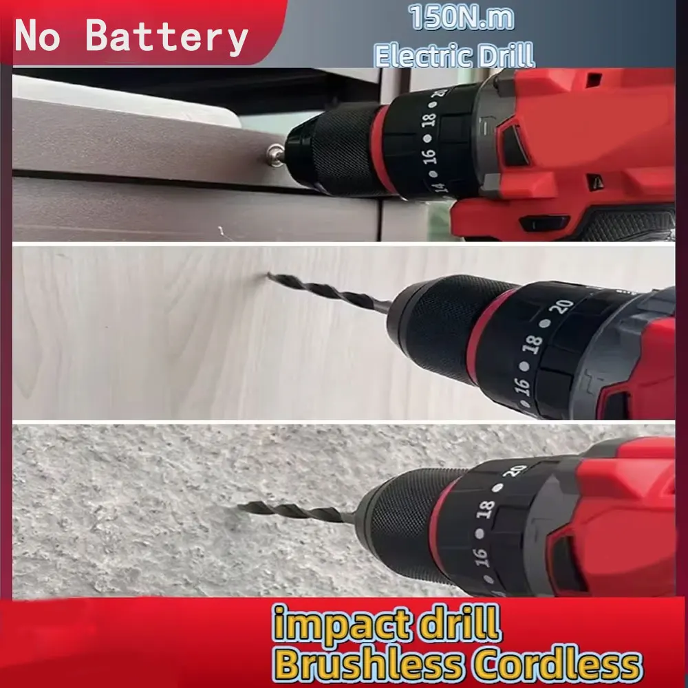 مثقاب كهربائي صغير بدون فرش، أ - مراجعة Brushless Cordless Electric Drill 18V وسعره