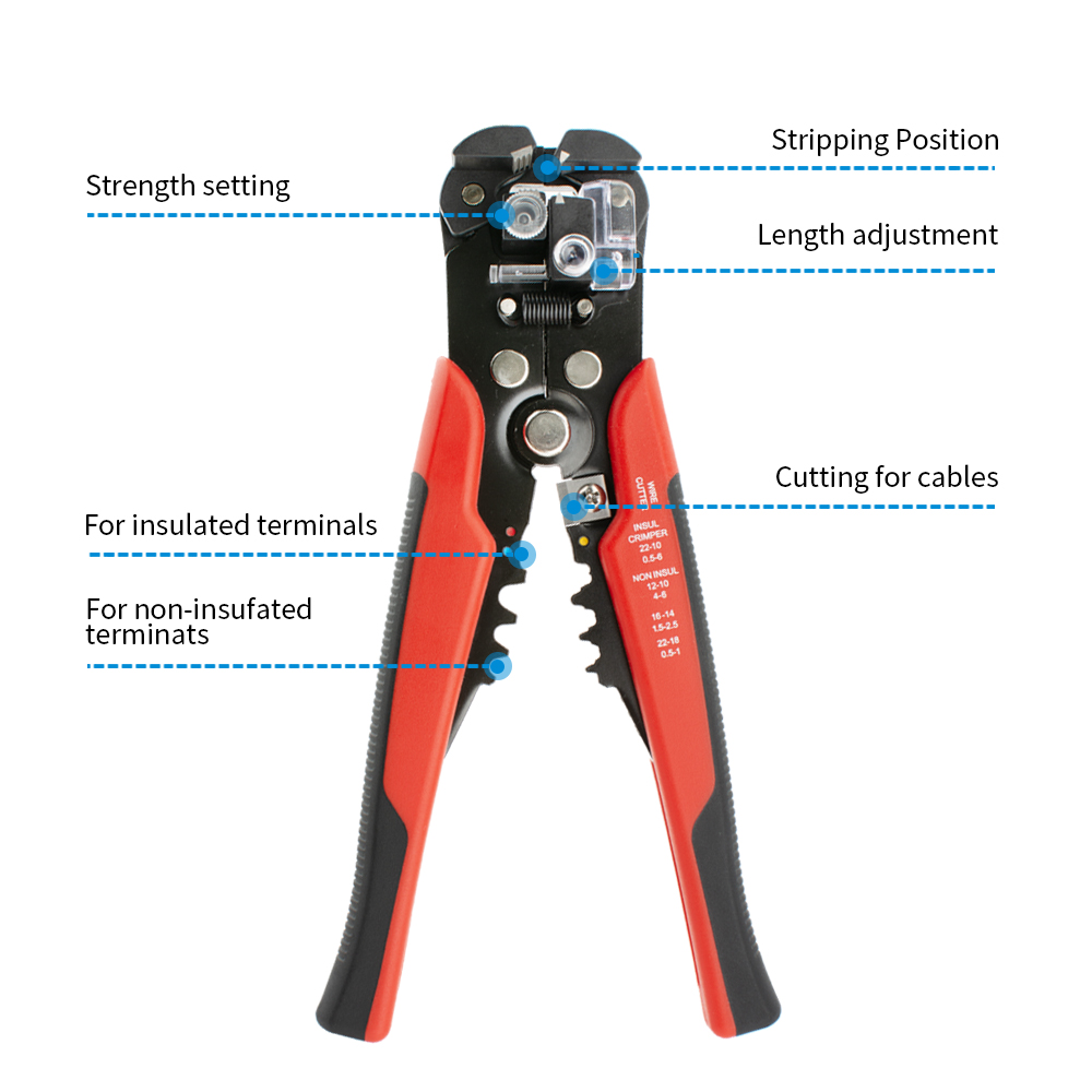 أداة احترافية متعددة الوظائف ل - مراجعة Automatic Wire Stripper Cutter وسعره