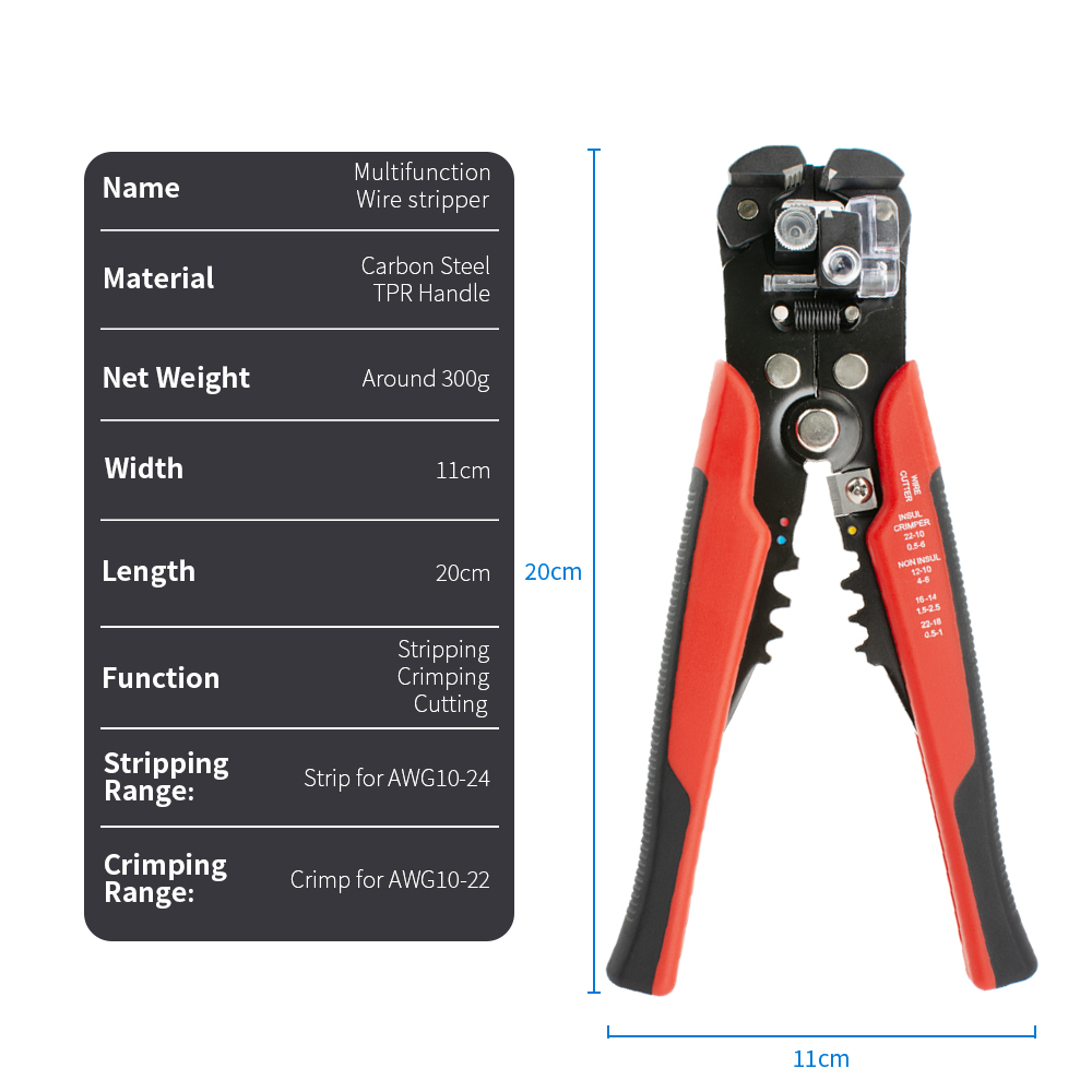 أداة احترافية متعددة الوظائف ل - مراجعة Automatic Wire Stripper Cutter وسعره