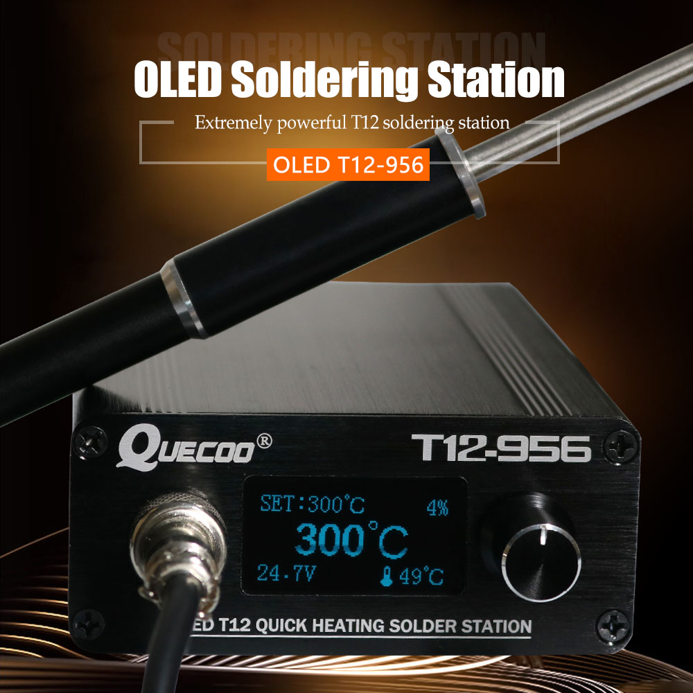 QUECOO T12-956 محطة لحام رقمية - مراجعة Digital Soldering Station T12 وسعره