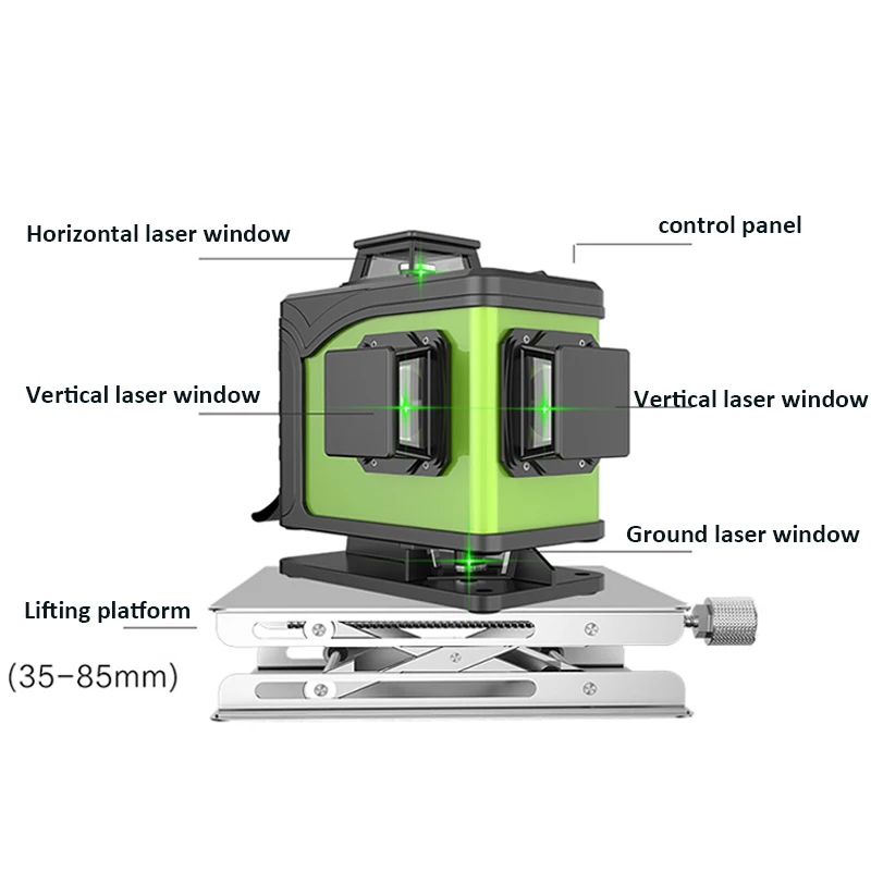 صمام ثنائي ليزر أخضر 16 خطًا 4 - مراجعة Laser Level 16 Lines 4D Green وسعره