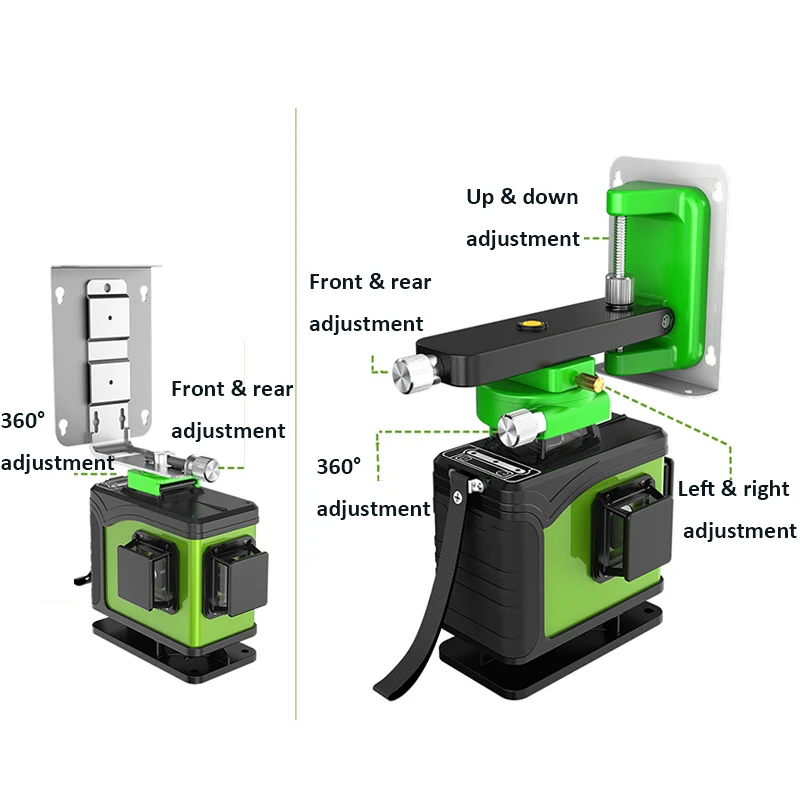 صمام ثنائي ليزر أخضر 16 خطًا 4 - مراجعة Laser Level 16 Lines 4D Green وسعره