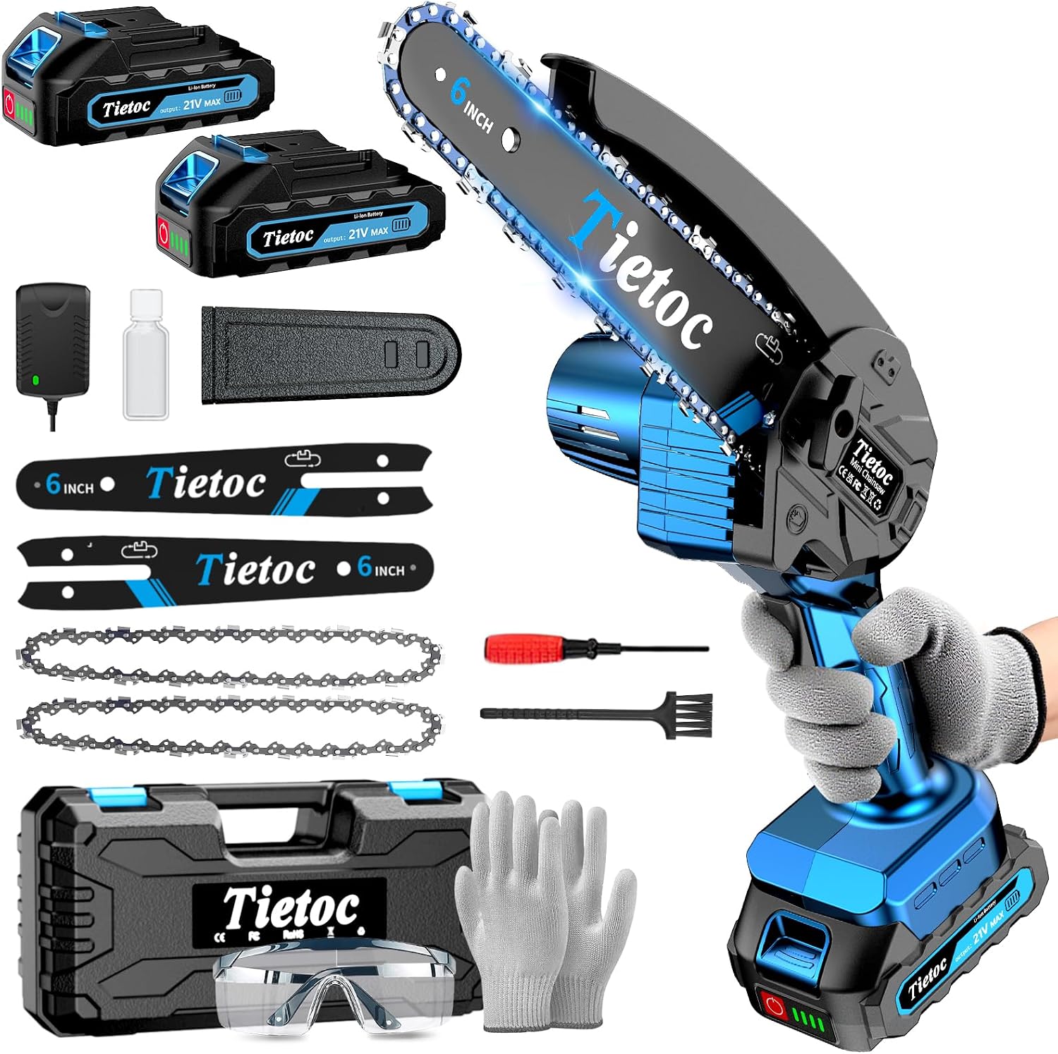 منشار سلسلة صغير، منشار كهربائ - مراجعة Mini Electric Chainsaw 6 Inch وسعره