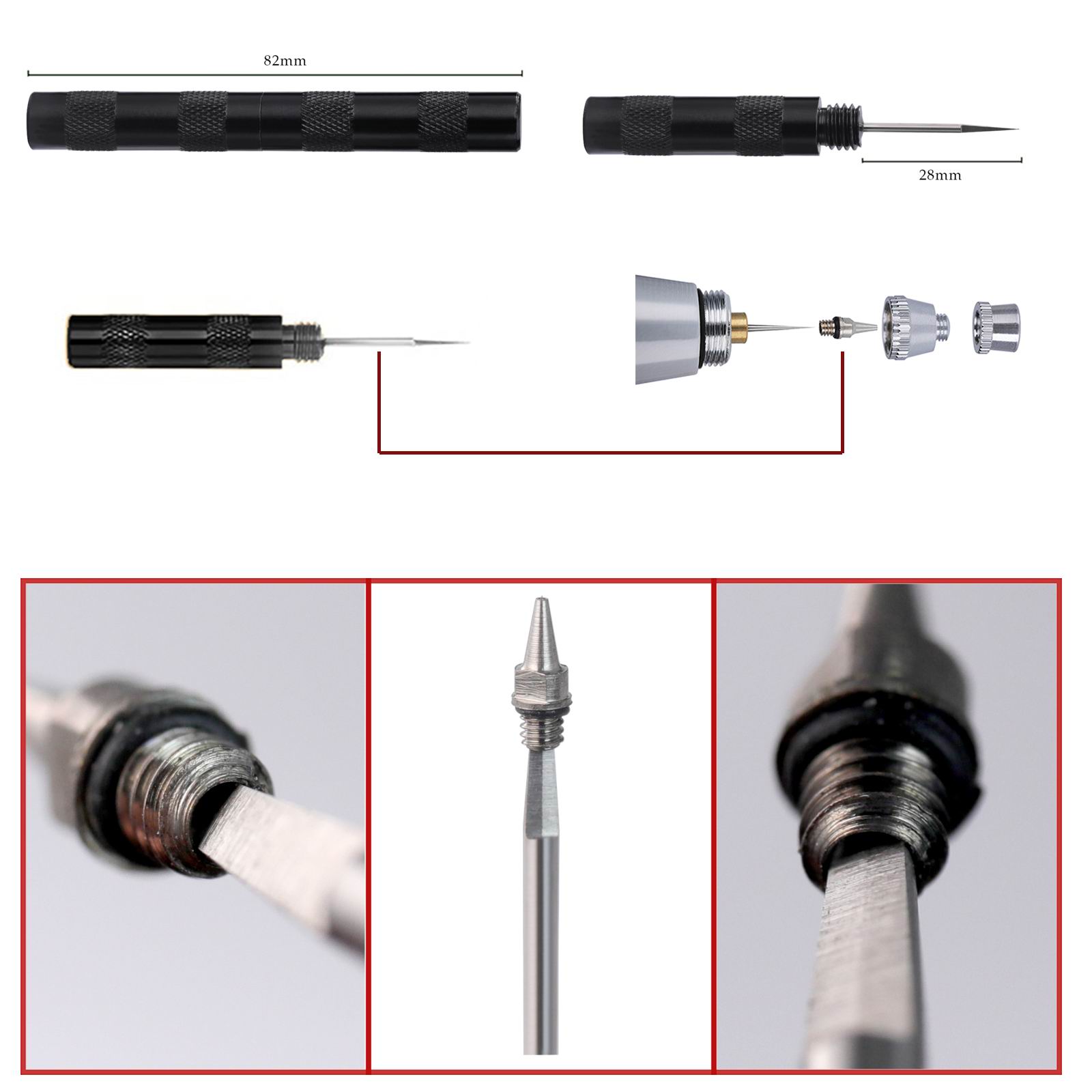 طقم تنظيف فرشاة الرش الهوائية  - مراجعة Airbrush Kit With Mini Compressor وسعره