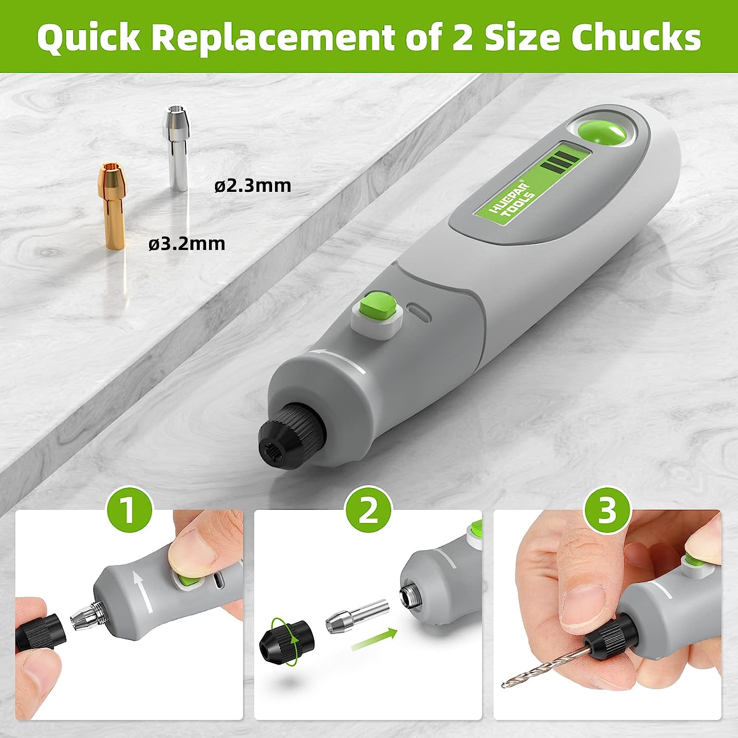 مثقاب كهربائي مطحنة القالب حفا - مراجعة Cordless Rotary Tool Kit Accessories وسعره