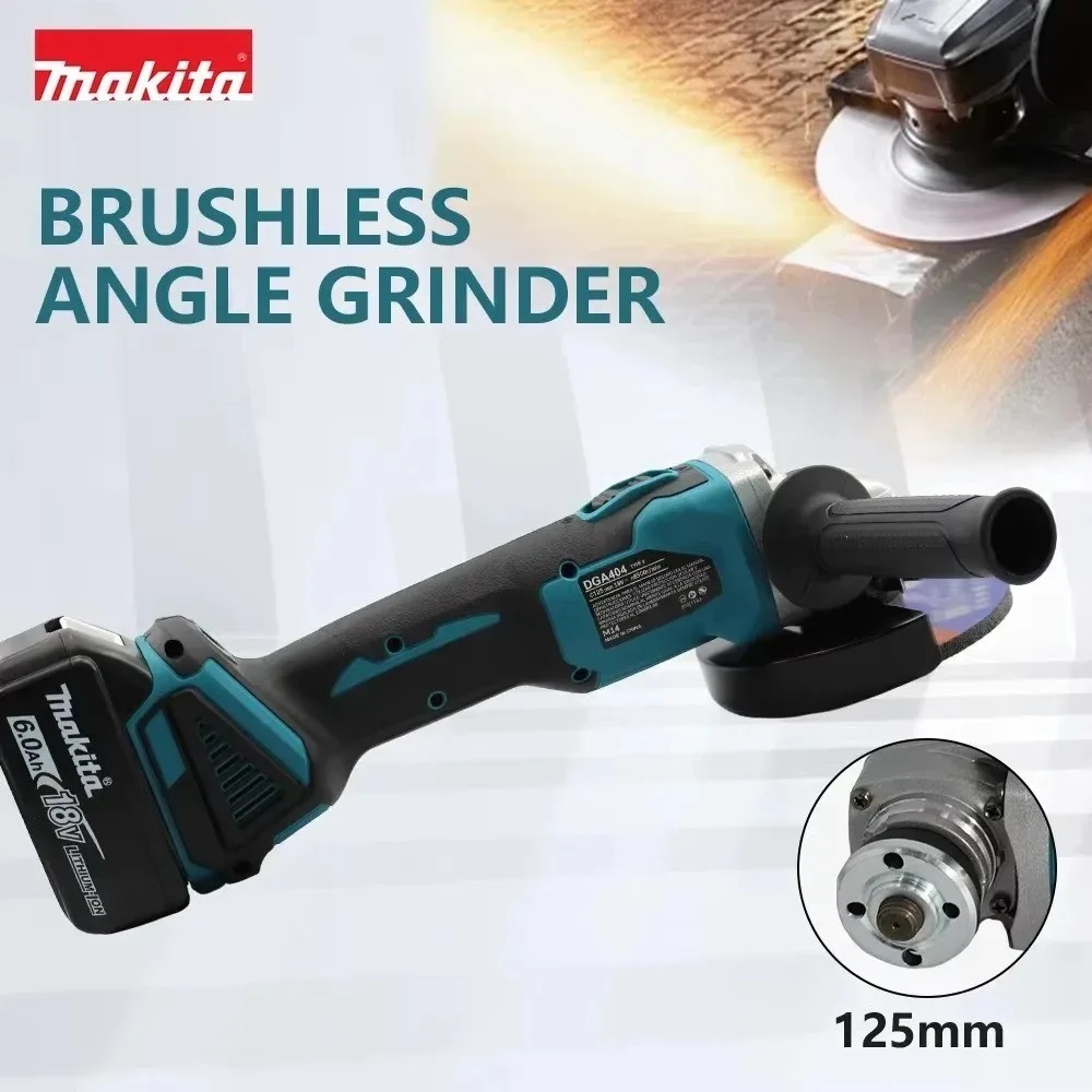 ماكيتا DGA404 125 مم جلاخة زاو - مراجعة Brushless Angle Grinder Battery Powered وسعره