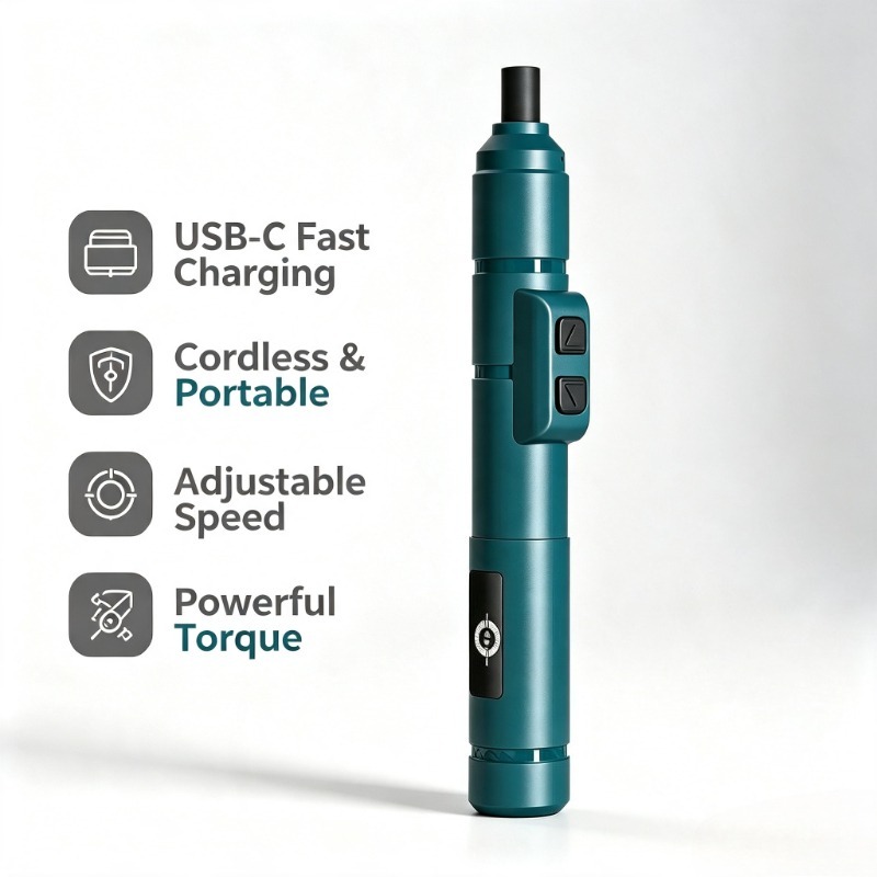 مثقاب يدوي كهربائي صغير 3.6 فو - مراجعة Electric Screwdriver Rechargeable Usb وسعره