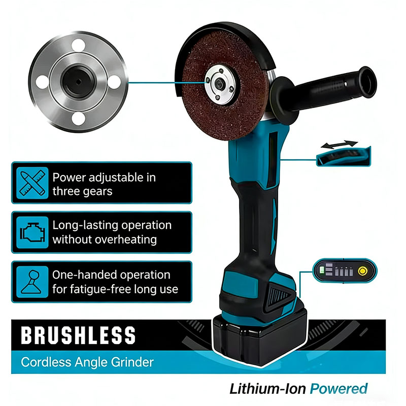 ماكيتا DGA404 جلاخة زاوية كهرب - مراجعة Brushless Angle Grinder Battery Powered وسعره