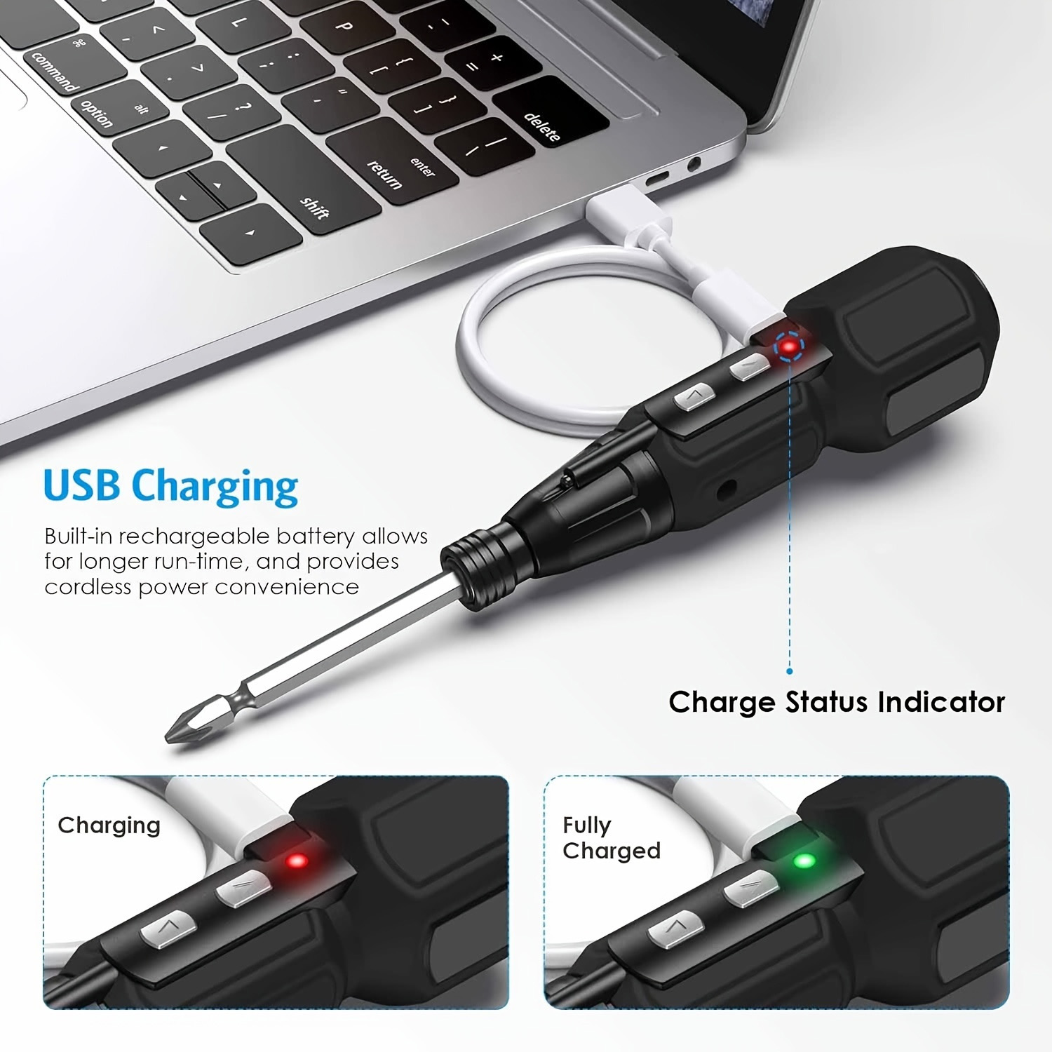 مفك براغي كهربائي قابل لإعادة  - مراجعة Electric Screwdriver Rechargeable Usb وسعره